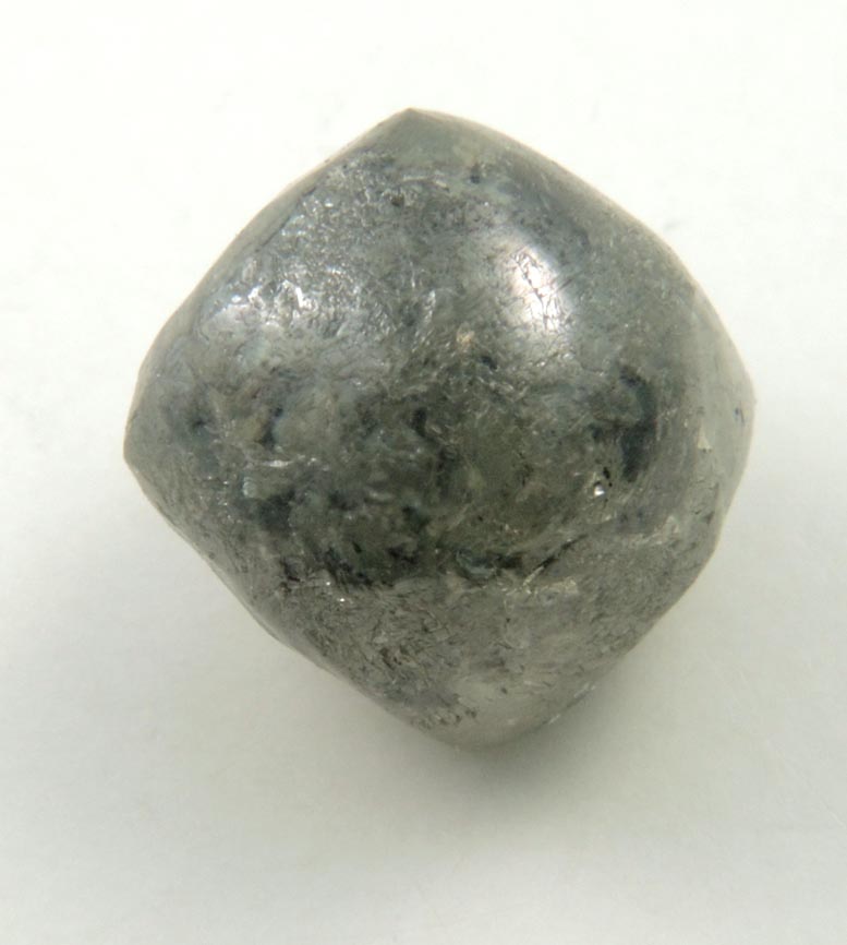 Diamond (3.09 carat black rounded octahedral crystal) from Mbuji-Mayi, 300 km east of Tshikapa, Democratic Republic of the Congo