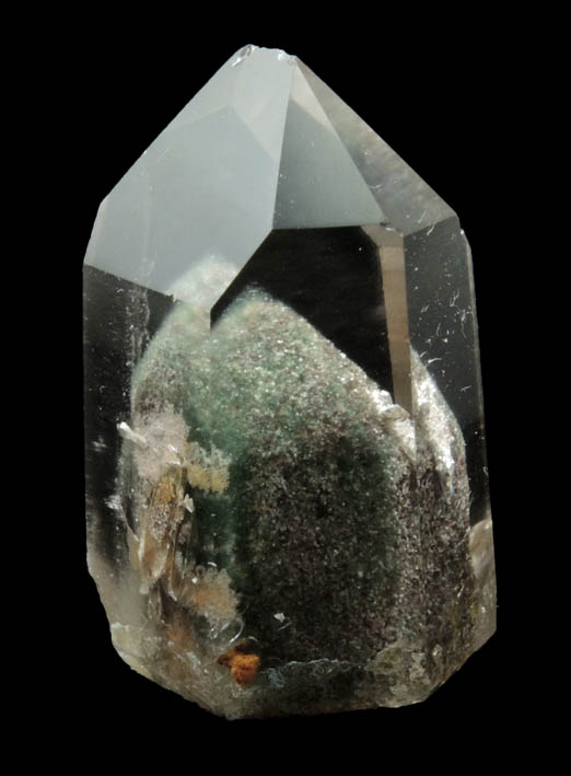 Quartz with phantom-growth zone (polished) from Minas Gerais, Brazil