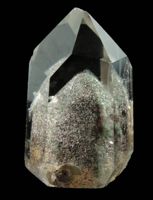 Quartz with phantom-growth zone (polished) from Minas Gerais, Brazil