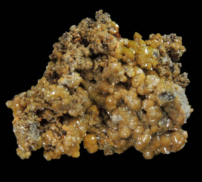 Pyromorphite from Bunker Hill Mine, Coeur d'Alene District, Shoshone County, Idaho