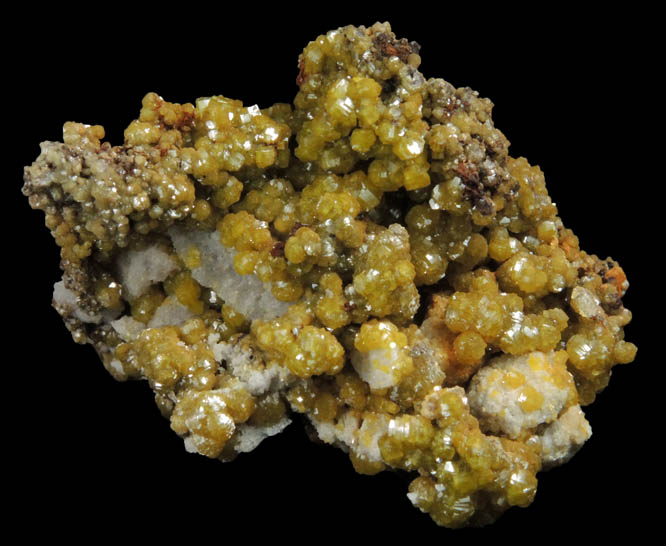 Pyromorphite from Bunker Hill Mine, Coeur d'Alene District, Shoshone County, Idaho