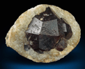 Almandine Garnet in Quartz nodule from Serrote Redondo, near Pedra Lavrada, Paraiba, Brazil