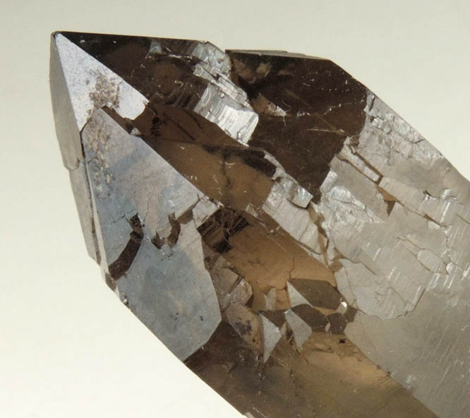 Quartz var. Smoky Quartz (Dauphin Law Twins) from Government Pit, south of Moat Mountain, Albany, Carroll County, New Hampshire