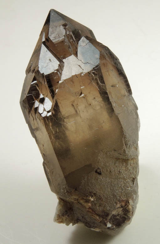 Quartz var. Smoky Quartz (Dauphin Law Twins) from Government Pit, south of Moat Mountain, Albany, Carroll County, New Hampshire