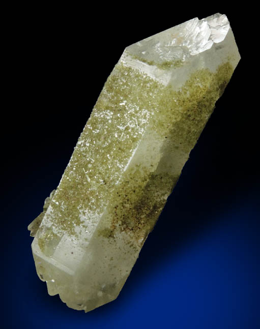 Quartz with Epidote from Holt Prospect, Cambridge, Coos County, New Hampshire
