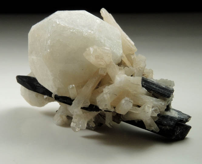 Analcime, Aegirine, Natrolite from Mont Saint-Hilaire, Qubec, Canada