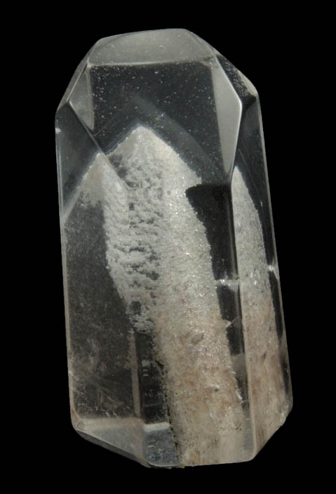 Quartz with phantom-growth zone (polished) from Minas Gerais, Brazil