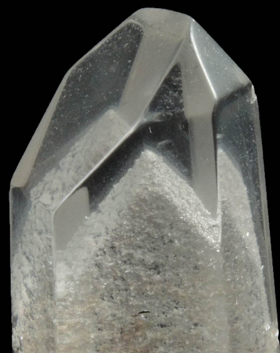 Quartz with phantom-growth zone (polished) from Minas Gerais, Brazil