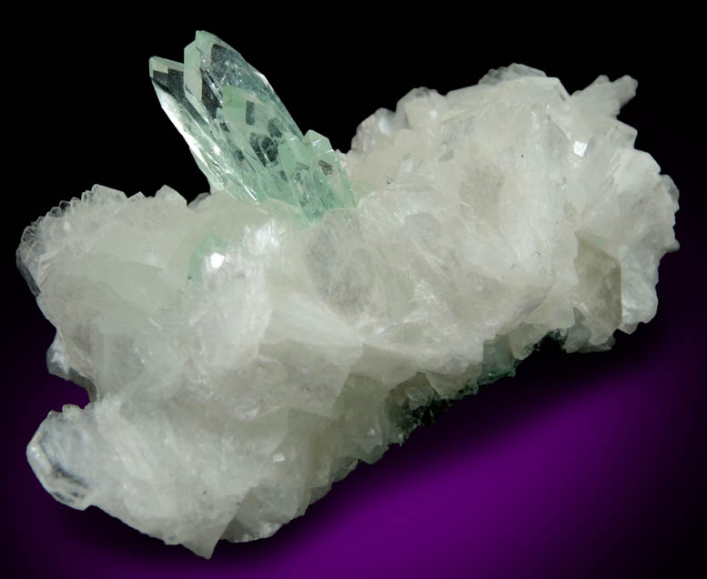 Apophyllite on Stilbite from Pashan Hill Quarry, Pune District, Maharashtra, India