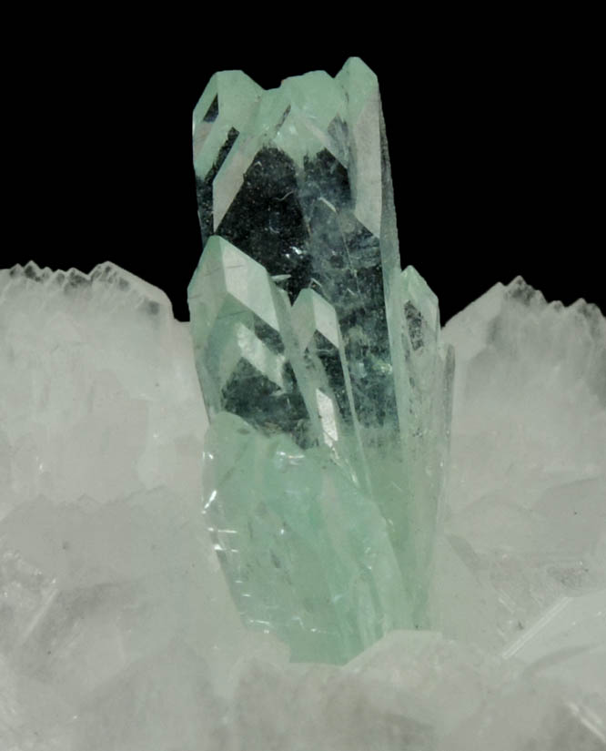 Apophyllite on Stilbite from Pashan Hill Quarry, Pune District, Maharashtra, India