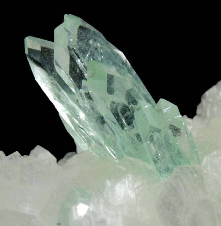 Apophyllite on Stilbite from Pashan Hill Quarry, Pune District, Maharashtra, India