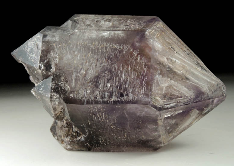 Quartz var. Smoky-Amethyst Quartz skeletal crystals from Goboboseb Mountains, 43 km west of Brandberg Mountain, Erongo region, Namibia