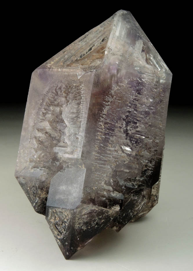 Quartz var. Smoky-Amethyst Quartz skeletal crystals from Goboboseb Mountains, 43 km west of Brandberg Mountain, Erongo region, Namibia