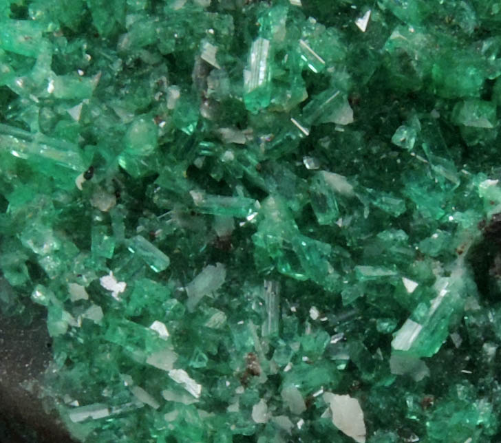 Adamite var. Cuproadamite on Quartz from Tsumeb Mine, Otavi-Bergland District, Oshikoto, Namibia