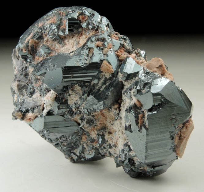 Hematite with Calcite from N'Chwaning II Mine, Kalahari Manganese Field, Northern Cape Province, South Africa