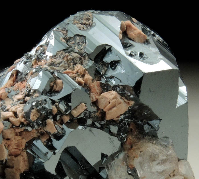 Hematite with Calcite from N'Chwaning II Mine, Kalahari Manganese Field, Northern Cape Province, South Africa