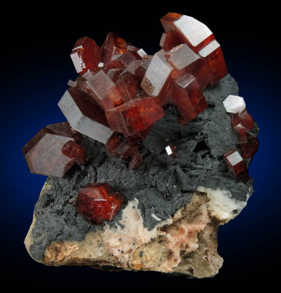 Vanadinite from Mibladen, Haute Moulouya Basin, Zeida-Aouli-Mibladen belt, Midelt Province, Morocco