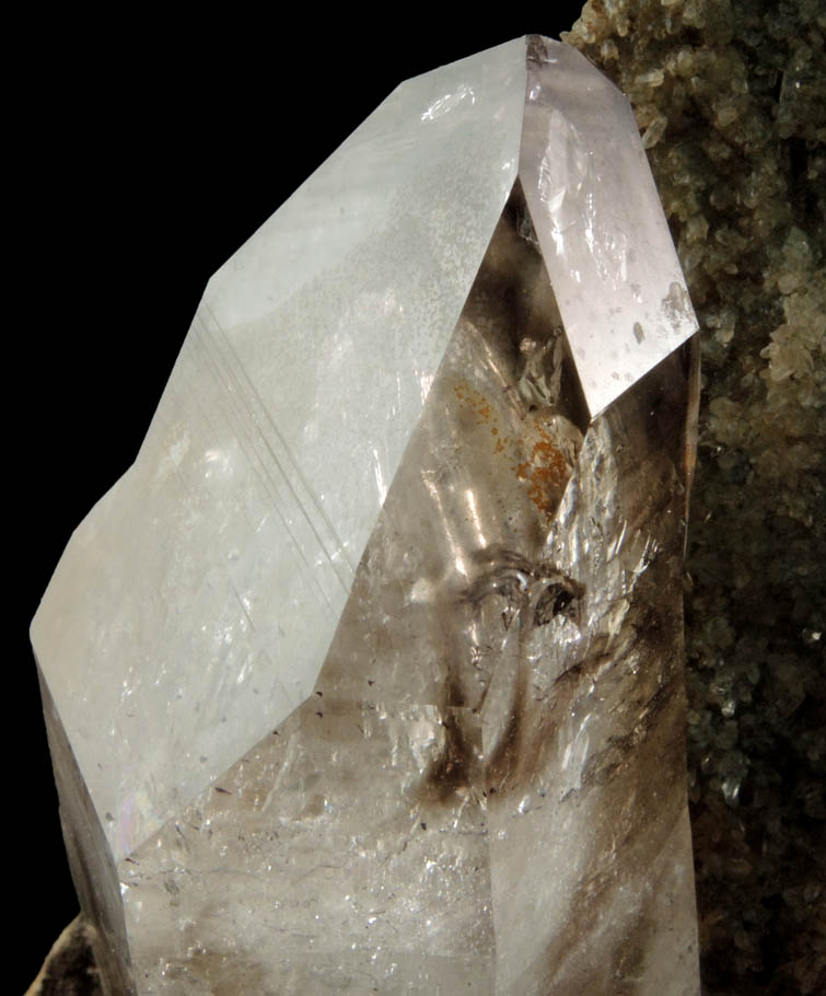 Quartz var. Smoky-Amethyst with phantom-growth zoning from Goboboseb Mountains, 43 km west of Brandberg Mountain, Erongo region, Namibia