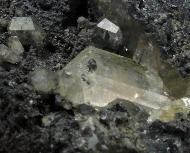 Anglesite on Galena from Tsumeb Mine, Otavi-Bergland District, Oshikoto, Namibia