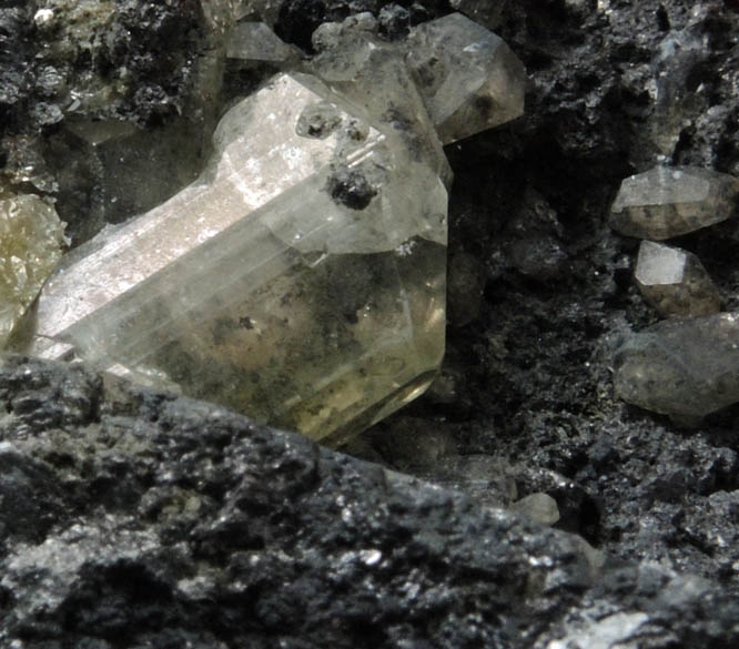 Anglesite on Galena from Tsumeb Mine, Otavi-Bergland District, Oshikoto, Namibia