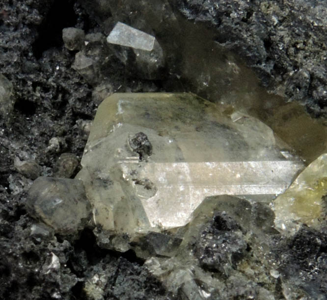 Anglesite on Galena from Tsumeb Mine, Otavi-Bergland District, Oshikoto, Namibia