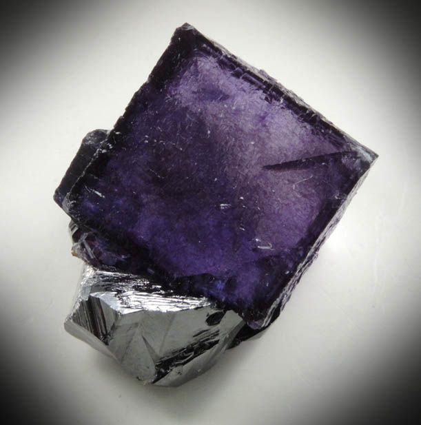 Fluorite on Sphalerite from Elmwood Mine, Carthage, Smith County, Tennessee