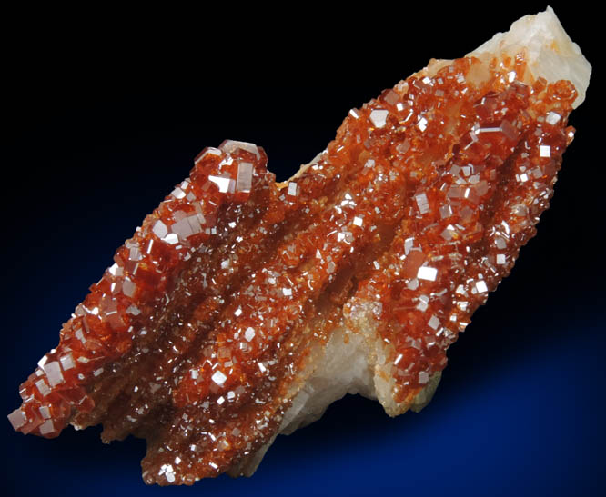 Vanadinite with Barite from Mibladen, Haute Moulouya Basin, Zeida-Aouli-Mibladen belt, Midelt Province, Morocco