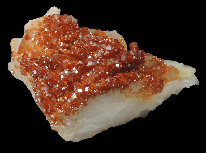 Vanadinite with Barite from Mibladen, Haute Moulouya Basin, Zeida-Aouli-Mibladen belt, Midelt Province, Morocco