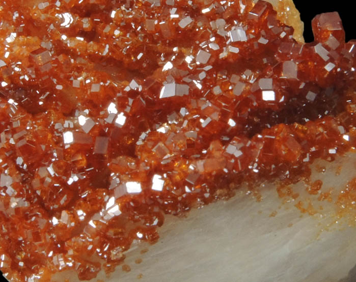 Vanadinite with Barite from Mibladen, Haute Moulouya Basin, Zeida-Aouli-Mibladen belt, Midelt Province, Morocco