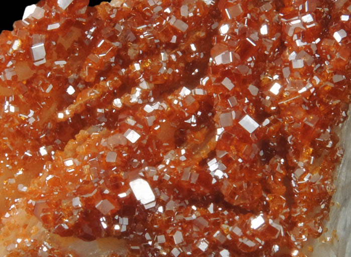 Vanadinite with Barite from Mibladen, Haute Moulouya Basin, Zeida-Aouli-Mibladen belt, Midelt Province, Morocco
