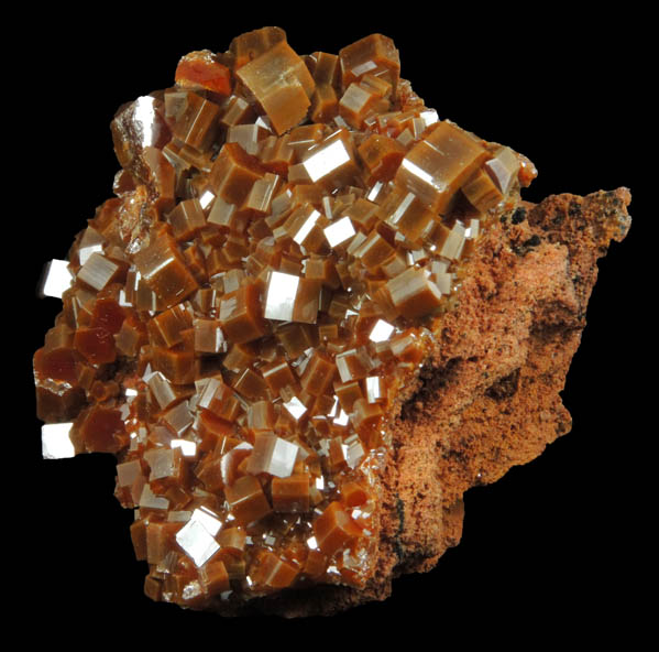 Vanadinite from Mibladen, Haute Moulouya Basin, Zeida-Aouli-Mibladen belt, Midelt Province, Morocco