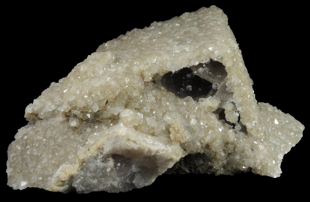 Quartz over Fluorite from Weardale District, County Durham, England
