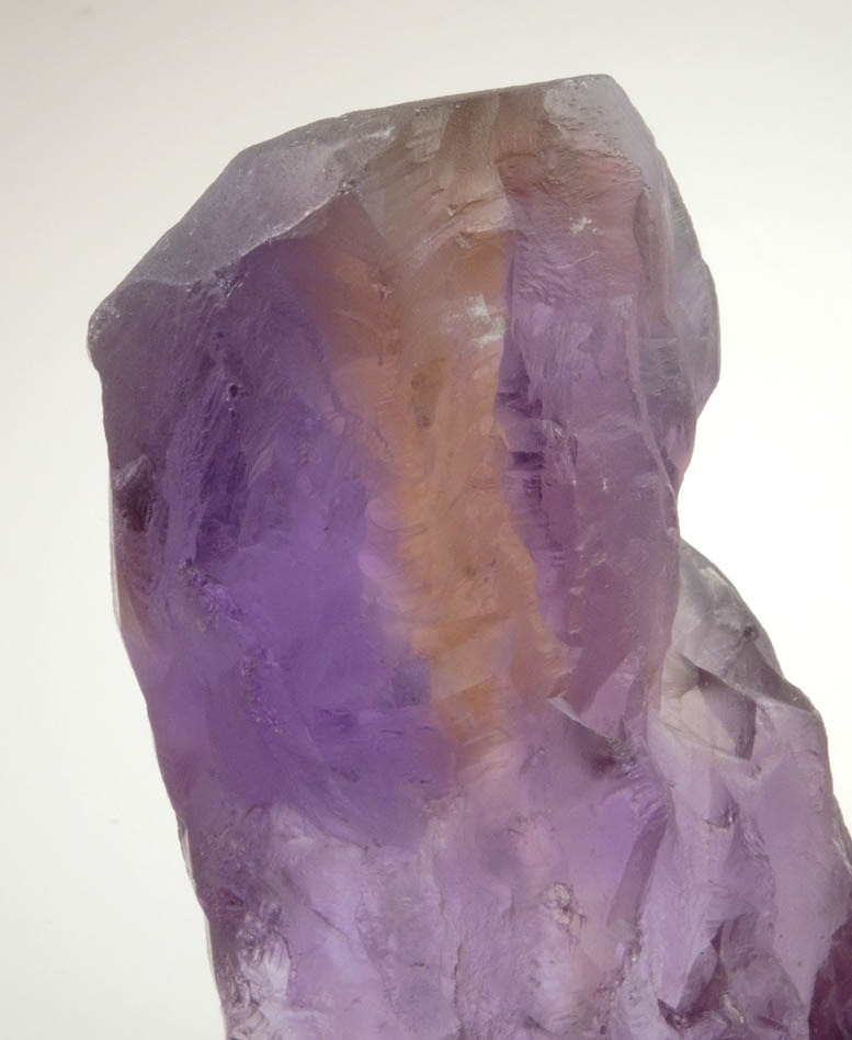 Quartz var. Ametrine Crystal (rare combination of amethyst and citrine) from Anahi Mine, La Gaiba District, Angel Sandoval Province, Santa Cruz Department, Bolivia