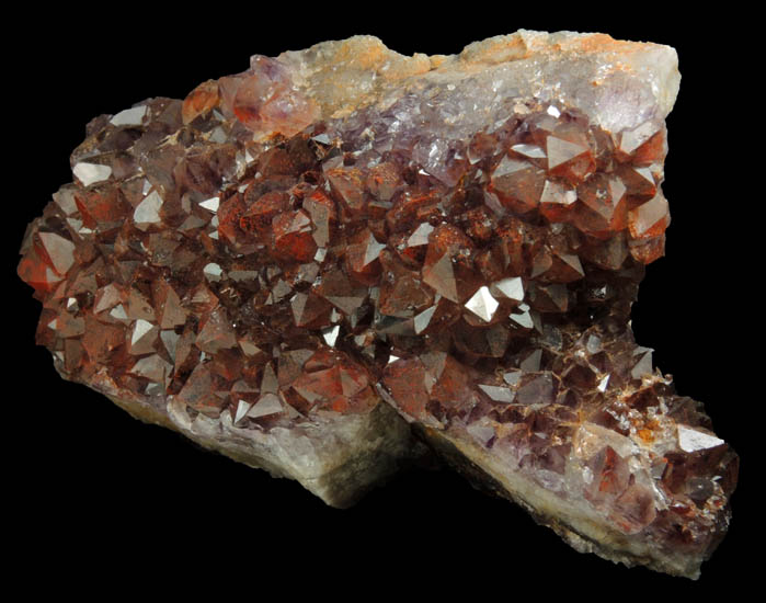 Quartz var. Amethyst Quartz with Hematite inclusions from Pearl Station, Thunder Bay District, Ontario, Canada