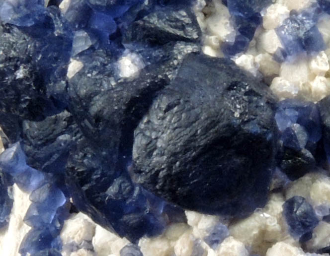Fluorite on Quartz from Huanggang Mine, Kèshíkèténg Qí, Chifeng, Inner Mongolia, China