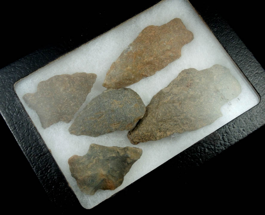 Native American Arrowheads from Native American hunting encampment north of Bethel, Oxford County, Maine