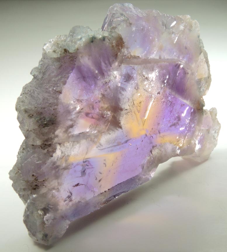 Quartz var. Ametrine Quartz (rare combination of amethyst and citrine) from Anahi Mine, La Gaiba District, Angel Sandoval Province, Santa Cruz Department, Bolivia