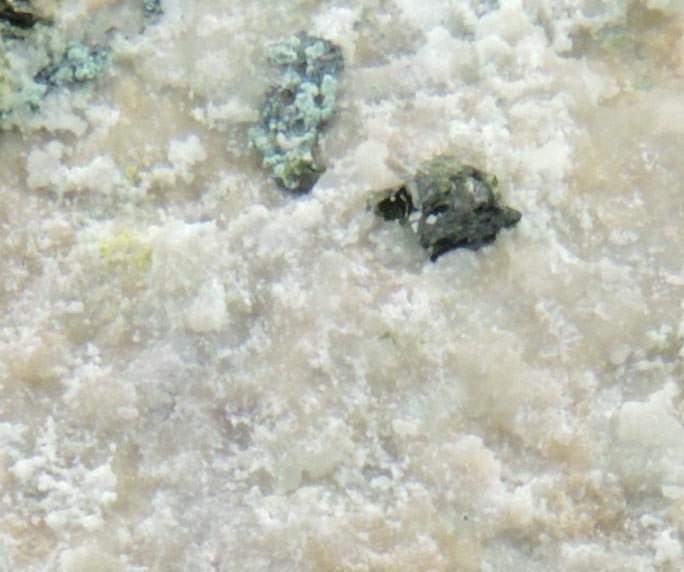 Volborthite and Cuprite with Azurite from Milpillas Mine, Cuitaca, Sonora, Mexico