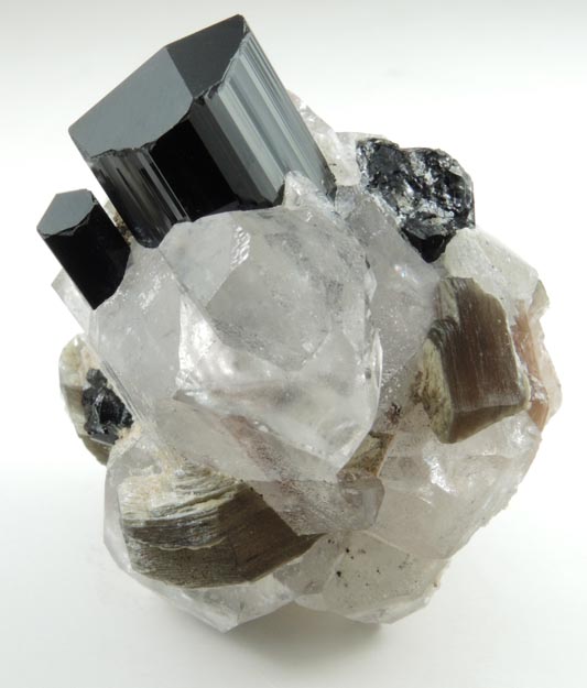 Schorl Tourmaline, Quartz, Muscovite from Namlook, Braldu Valley, Baltistan, Gilgit-Baltistan, Pakistan