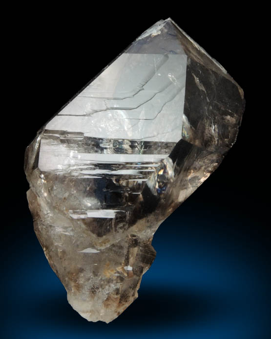 Quartz var. Smoky Quartz from Mount Marie Quarry, 7.5 km southeast of Paris Hill, Oxford County, Maine