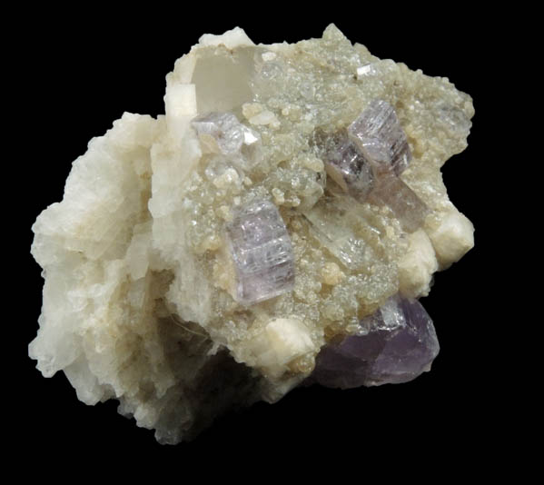 Fluorapatite (Hebron-style crystals) with Cookeite from Mount Rubellite, Hebron, Oxford County, Maine (Type Locality for Cookeite)