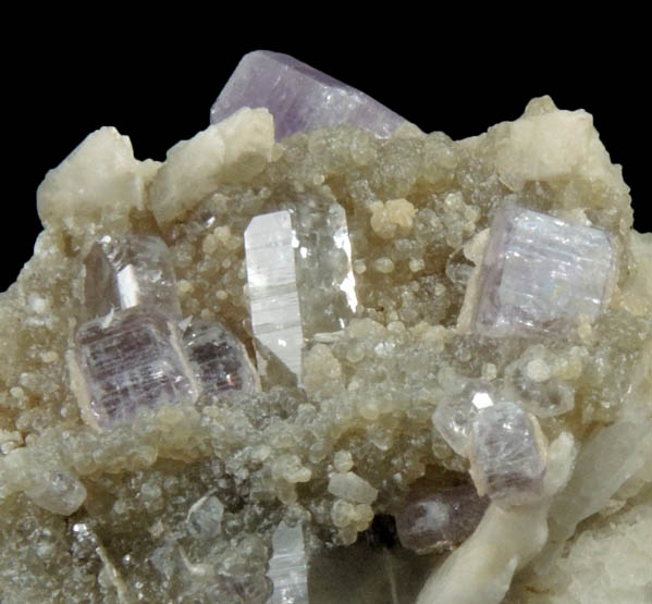 Fluorapatite (Hebron-style crystals) with Cookeite from Mount Rubellite, Hebron, Oxford County, Maine (Type Locality for Cookeite)