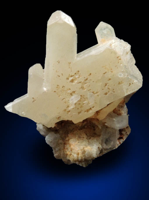 Cerussite (twinned crystals) from Bunker Hill Mine, Level 9, Coeur d'Alene District, Shoshone County, Idaho
