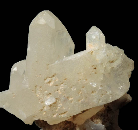 Cerussite (twinned crystals) from Bunker Hill Mine, Level 9, Coeur d'Alene District, Shoshone County, Idaho