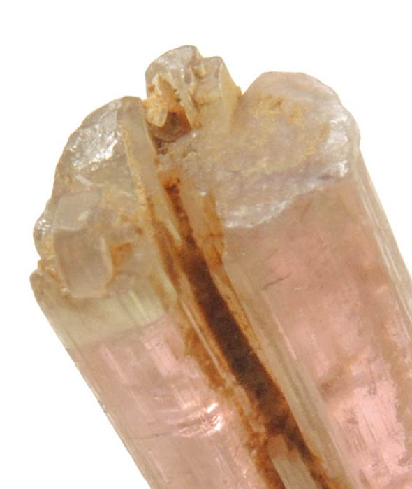 Elbaite var. Rubellite Tourmaline with minor Lepidolite from Himalaya Mine, Mesa Grande District, San Diego County, California
