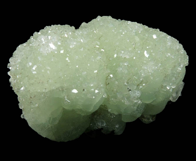 Apophyllite on Prehnite from State Pit, Millington Quarry, Bernards Township, Somerset County, New Jersey