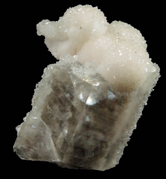Apophyllite on Pectolite over Calcite from Millington Quarry, Bernards Township, Somerset County, New Jersey