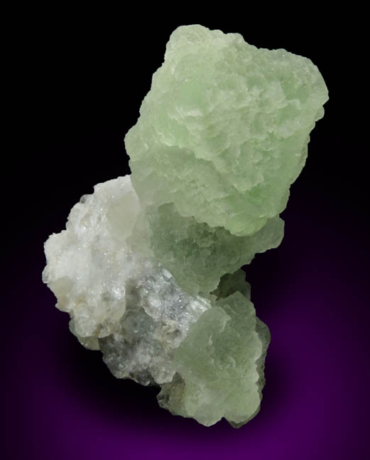 Fluorite on Quartz from Dalnegorsk, Primorskiy Kray, Russia