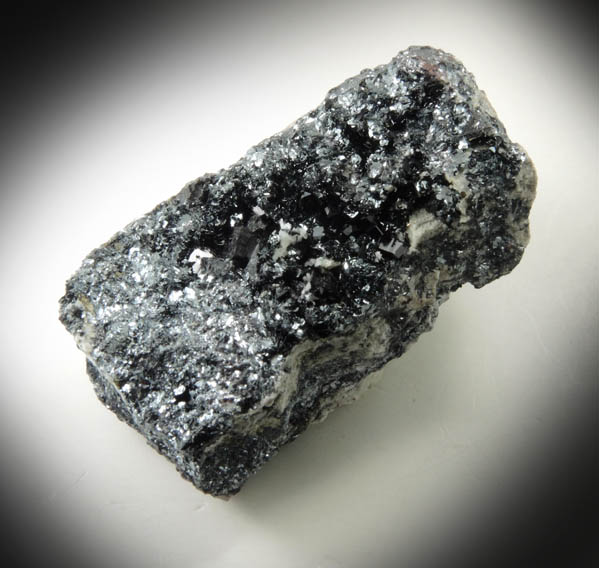Babingtonite with Hematite from Cheapside Quarry, Franklin County, Massachusetts