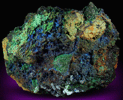 Azurite, Malachite, Chalcedony from Morenci Mine, 4750' level, Lone Star Area, Clifton District, Greenlee County, Arizona